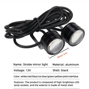 2pcs Motorcycle Flash Strobe Eagle Eye Motorcycle Daytime Running Light Fog Lamp Headlight Moto Accessories