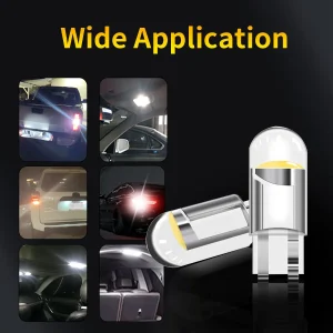 10Pcs Red Yellow White W5W T10 WY5W 192 194 168 LED Car Bulbs for Automotive Reading Width Clearance Turn Signal Lights