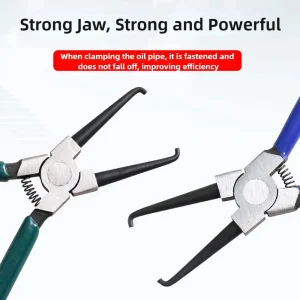 Blue Joint Clamping Pliers Fuel Filters Hose Pipe Buckle Removal Caliper Carbon Steel Fits for Car Auto Vehicle Tools