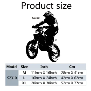 1pc Cool Motorcycle Rider Sticker Waterproof Vinyl Wallpaper Home Décor Bedroom Background Wall Art Decal Direct Shipping