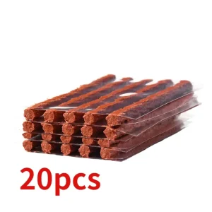 Emergency Tire Repair Strips – Rubber Plug Cords for Puncture Fix, Uses for Car Motorcycle Bike Tubeless Tyre Leak Sealing