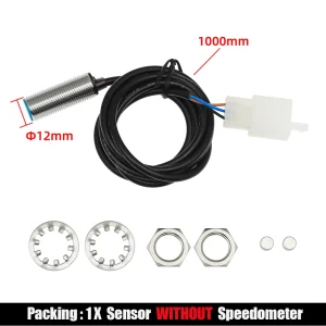 Motorcycle Digital Speedometer Universal LCD Motor Tachometer Instrument Cluster Turn Signal Light Indicator Voltmeter Oil Gauge