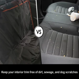 Dog Car Seat Cover for Back Seat,Oxford Cloth Durable Scratchproof Dog Hammock,Pet Seat Cover Protector for Cars,Trucks and SUVs