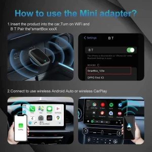 2025 NEW 2 In 1 Wireless Carplay AI Box Android Auto Plug And Play Applicable To Convert Original Car Wired Carplay To Wireless