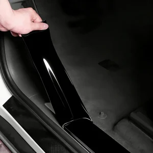 3/5/7/10cm*3m Car Sticker Glossy Black Paste Protective Strips Auto Door Sill Side Mirror Anti Scratch Tape Car Accessories