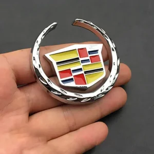 Metal Car Sticker Front Rear Side Emblem Badge for Cadillac Logo Escalade CTS ATS SRX XTS XT5 STS CT5 CT6 BLS XLR Accessories