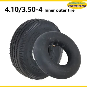 Tyres 4.10/3.50-4 410/350-4 ATV Quad Go Kart 47cc 49cc Chunky 4.10-4 Tire Inner Tube for All Models 3.50-4