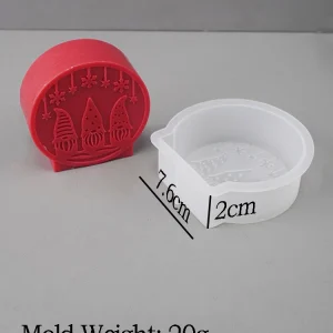 Christmas Ball Silicone Candle Mold DIY Santa Claus Tree Elk Snowman Gypsum Crystal Epoxy Resin Mold Chocolate Cake Baking Tools