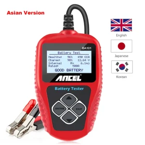 ANCEL BA101 12V Car Battery Tester Analyzer Automotive Battery Load Tester 100-2000CCA Charging Circuit load Diagnostic Tools