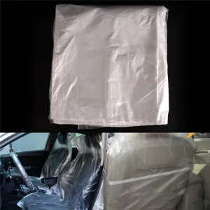 10PCS Universal Car Disposable PE Plastic Soft Seat Vehicle Cover Waterproof Car Repair Beauty Disposable Cover