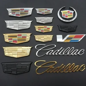 Metal Car Sticker Front Rear Side Emblem Badge for Cadillac Logo Escalade CTS ATS SRX XTS XT5 STS CT5 CT6 BLS XLR Accessories