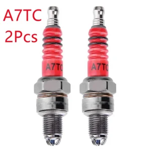 1/2Pcs Racing Spark Plug 3 Triple Electrode A7TC D8TC For GY6 CG 50 70 110 125 150CC Motorcycle Atv Scooter Motorcycle Ignition