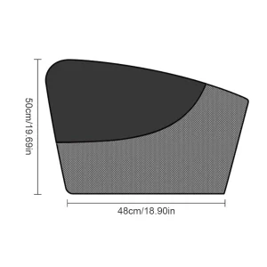 Double Layer Auto Black UV Protection Film 10 Magnets Magnetic Car Personality Sunshades UV Protection Front Rear Window Curtain