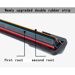 Car Windshield Wiper blades Universal Soft Double layer Rubber Frameless Bracketless car wipers 14" 16" 19" 20" 21" 22" 24"26"