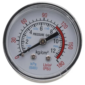 1pc Y40/Y50 Pressure Gauge 0-180PSI GasWater Fuel Liquids Meter Pressure Gauge Accurate Pressure Monitoring For Air Compressor