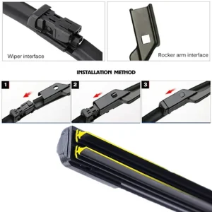 Car Windshield Wiper blades Universal Soft Double layer Rubber Frameless Bracketless car wipers 14" 16" 19" 20" 21" 22" 24"26"