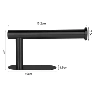 No Punching Toilet Paper Holder Paper Roll Towel Cling Film Organizer Under-cabinet Paper Towel Holder for Kitchen Bathroom