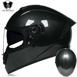 Full Face Racing Helmets Winter Warm Double Visor Motorcycle Helmet Motorbike Sports helmet LVS-701