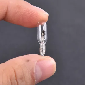 New 10Pcs/pack 12V 1.2W T5 Glass Light Bulb Dashboard Instrument Panel Brake Light Bulbs Headlights Lamp Lights Car Lights