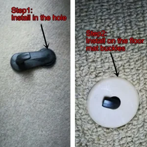 2 Pcs Car Mat Clips Floor Carpet Fixing Hooks For TOYOTA  For LEXUS Car Mat Fixing Clip Floor Carpet Clip Hook Accessories