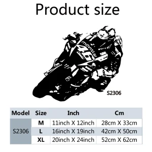 1pc Cool Motorcycle Rider Sticker Waterproof Vinyl Wallpaper Home Décor Bedroom Background Wall Art Decal Direct Shipping