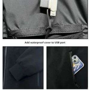 New Winter Fashion Versatile Polar Fleece Thick Heating Warm Jacket For Both Men Women 8-Zone Intelligent Heating Electric Coat