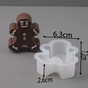 Christmas Series Scented Candle Silicone Mold DIY Christmas Tree Snowflake Snowman Elk Plaster Pouring Mold Biscuit Baking Tools