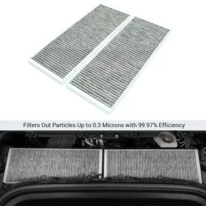 Cabin Filter Air Filter HEPA Air Intake Filter Replacement With Activated Carbon For Tesla Model Y 2020 2021 2022 2023 2024