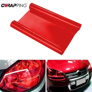 Fog Light Headlight Taillight Tint Vinyl Decal Red Car Light Film Sheet Sticker Auto Body Film Cover Universal Car Accessories