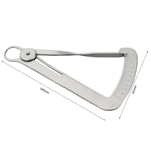 1pc Degree Gauge Measures From 0-10 Mm Dental Lab Caliper Wax Metal Dental Crown Gauge Caliper Surgical Instruments