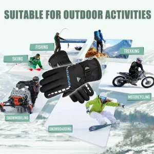 Winter cycling gloves - Waterproof and anti-slip - For outdoor sports - Riding motorcycles - Cycling warm gloves