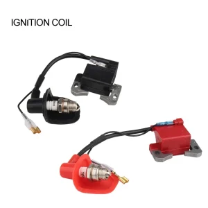 NEW Performance Red IGNITION COIL for 43cc 47cc 49cc Mini Quad Pocket Dirt Bike ATV 2-Stroke Engine part with spark plug