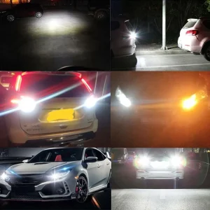 2pcs 1156 P21W P21 5W 1157 BA15S BAY15D Led Car Signal Lamp Daytime Running Light 12V Auto Car Fog Lamp White Red Yellow