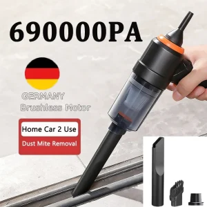 690000Pa Wireless Car Vacuum Cleaner 120W 1200mah High-power Vacuum Cordless Handheld Auto Portabale Vacuum Cleaner