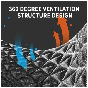 SEAMETAL 3D Car Seat Cushion Breathable Seat Cover Convex Design Heat Dissipation Seat Protector Anti Scratch Non-Slip Chair Mat