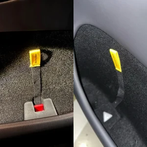 Rear Door Mechanical Switch Extended Car Door Emergency Handle Manual Door Release Emergency Puller Button for Tesla Model Y