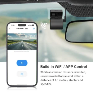 2K Dash Camera For Cars DVR KAWA Dash Cam MINI 3 Video Recorder Emergency Voice Control Night Vision WiFi APP Monitor Dashcam