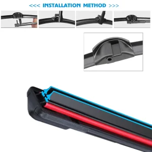 Car Windshield Wiper blades Universal Soft Double layer Rubber Frameless Bracketless car wipers 14" 16" 19" 20" 21" 22" 24"26"