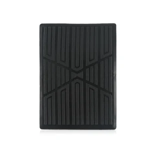 Vehicle Carpet Board Plate Floor Pad Heel Foot Floor Mat Pedal Patch Cover Black PVC Waterproof 23CMx15CM Driving Position Slip