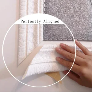 3D Foam Wall Stickers Self Adhesive Waterproof Baseboard Wallpaper Border Wall Sticker Living Room Bedroom Home Wall Decorations