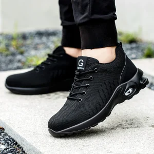 New Styles Men Safety Boots With Steel Toe Cap Anti-smash Work Sneakers Safety Shoes Men IndestructibleWork Boots Tactical Boots