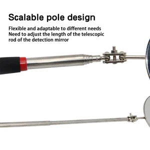 50mm Detection folding mirror 360° rotating reflector universal auto repair tool accessory telescopic bottom inspection mirror