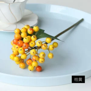 30cm Artificial Berry American Pastoral Home Flower Arrangement Fruit Artificial Fake Flower Shooting Props Christmas Diy Berry