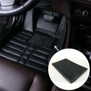 Car Carpet Plate Floor Pad Heel Foot Mats Pedal Patch PVC Waterproof Auto Anti-skid Pad Universal Interior Parts