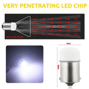 2pcs 1156 P21W P21 5W 1157 BA15S BAY15D Led Car Signal Lamp Daytime Running Light 12V Auto Car Fog Lamp White Red Yellow