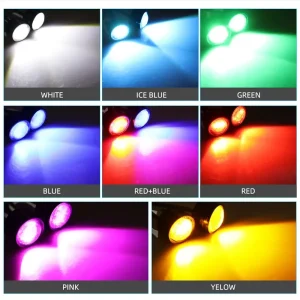 2pcs Motorcycle Flash Strobe Eagle Eye Motorcycle Daytime Running Light Fog Lamp Headlight Moto Accessories