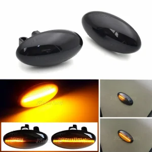 LED Light Side Marker Dynamic Fender Turn Signal For Peugeot Citroen C1 C2 C3 C5 C6 107 206 307 407 607 1007 Berlingo Jumpy