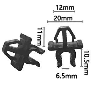 2pcs Car Hood Prop Rod Clip Stay Clamp Holder For Nissan Plastic Black GOOD QUALITY Fastener Retainer
