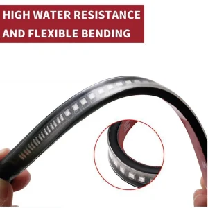 Flexible 48 LED Motorcycle Light Bar Strip Tail Turn Signal Tail Rear Brake Stop Bulb Lamp Brake Light 12V