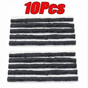 Emergency Tire Repair Strips – Rubber Plug Cords for Puncture Fix, Uses for Car Motorcycle Bike Tubeless Tyre Leak Sealing